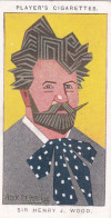 49 Sir Henry Wood - Straight Line Caricatures 1926 - Players Cigarette Card - Original - Wills