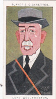 50 Lord Woolavington - Straight Line Caricatures 1926 - Players Cigarette Card - Original - Wills