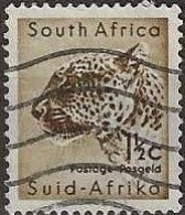 SOUTH AFRICA 1954 Wild Animals - 1½d. Leopard FU - Used Stamps