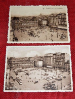 BRUXELLES  -  Lot De 2 Cartes : Gare Du Nord Et Place Rogier - Chemins De Fer, Gares