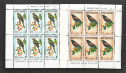 New Zealand 1962 Health Stamps. Birds MS 8138b (2 Sheets) - Blocks & Sheetlets