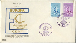 Europa CEPT 1966 Turquie - Türkei - Turkey FDC4 Y&T N°1796 à 1797 - Michel N°2018 à 2019 - 1966