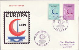 Europa CEPT 1966 Turquie - Türkei - Turkey FDC5 Y&T N°1796 à 1797 - Michel N°2018 à 2019 - 1966