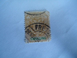 POSTZEGEL  USED STAMPS   1 SHILLING WITH  POSTMARK 1898 - Used Stamps