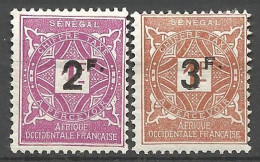 SENEGAL  TAXE N° 20 Et 21 NEUF* CHARNIERE  / Hinge  / MH - Timbres-taxe