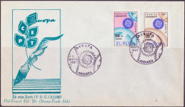 Europa CEPT 1967 Turquie - Türkei - Turkey FDC5 Y&T N°1829 à 1830 - Michel N°2044 à 2045 - 1967