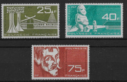 1965 Polynésie Française N° PA 11 à 13 Nf** MNH . Musée Gauguin. Cote 57€5 - Neufs