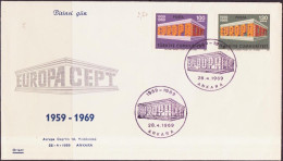 Turquie - Türkei - Turkey FDC3 1969 Y&T N°1891 à 1892 - Michel N°2124 à 2125 - EUROPA - FDC