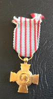 Medaille En Réduction - Croix Du Combattant 14 - 18 - 1914-18