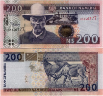 NAMIBIA       200 Dollars       P-10b       ND (1999)       UNC - Namibië