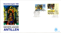 NETHERLANDS ANTILLES: 1992 -  FDC - December Christmas (E243) - Curaçao, Nederlandse Antillen, Aruba