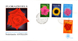 NETHERLANDS ANTILLES: 1993 -  FDC - Flowers  (E244) - Curaçao, Nederlandse Antillen, Aruba