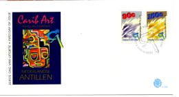 NETHERLANDS ANTILLES: 1993 -  FDC - Caribbean Art  (E248) - Curaçao, Nederlandse Antillen, Aruba