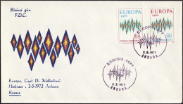 Europa CEPT 1972 Turquie - Türkei - Turkey FDC3 Y&T N°2024 à 2025 - Michel N°2253 à 2254 - 1972