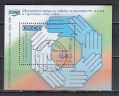 Bulgaria 2004 - 12th OSCE Ministerial Council, Mi-Nr. Block 269, Used - Usados
