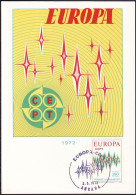 Turquie - Türkei - Turkey CM 1972 Y&T N°2025 - Michel N°MK2254 - 250k EUROPA - Cartoline Maximum