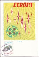 Turquie - Türkei - Turkey CM 1972 Y&T N°2024 - Michel N°MK2253 - 110k EUROPA - Maximumkaarten