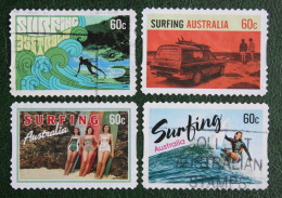 Surfing Self Adhesive 2013 Mi 3895-3898 Y&T Used Gebruikt Oblitere Australia Australien Australie - Used Stamps