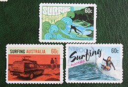Surfing Self Adhesive 2013 Mi 3896 3897 3898 Y&T Used Gebruikt Oblitere Australia Australien Australie - Used Stamps