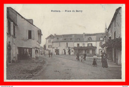 CPA (64) PONTACQ.  Place Du Barry. Animé, Commerces Café, Tabac, Eau-de-vie Au Détail..*6911 - Pontacq