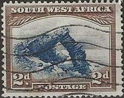 SOUTH WEST AFRICA 1931 Bogenfels - 2d. - Blue And Brown FU - Ungebraucht