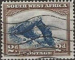 SOUTH WEST AFRICA 1931 Bogenfels - 2d. - Blue And Brown FU - Unused Stamps