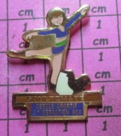 812H Pin's Pins / Beau Et Rare / SPORTS / CLUB GYMNASTIQUE SOULTEMATT CLUB SPORTIF ST SEBASTIEN BOA - Gymnastics