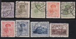 Luxembourg    .   Y&T     .    150/158     .   O      .     Oblitéré - 1921-27 Charlotte Voorzijde