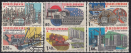 CZECHOSLOVAKIA 2285-2290,used,falc Hinged - Usines & Industries