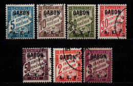 Gabon  - 1928  - Tb Taxe N° 1/2/3/5/7/10/11   - Oblit - Used - Timbres-taxe