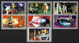 GUINEA 1972 ECUATORIAL MNH Mi. 18 - 24 SPACE APOLLO SHIP ASTRONAUTS Stamps FULL SET Guinée équatoriale Guinea - Collections