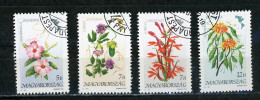 HONGRIE : FLEURS D'AMERIQUE   - N° Yvert 3307/3310 Obli. - Gebraucht