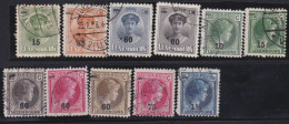 Luxembourg    .   Y&T     .    197/207     .   O      .     Oblitéré - 1926-39 Charlotte Di Profilo Destro