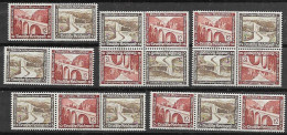 Reich From Booklet Panes Mnh ** 1936 Bridges And Buildings (3 Scans) 96 Euros - Carnets