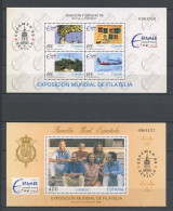 ESPAGNE 1996 Blocs N° 70 Et 71 ** Neufs MNH Superbes C 16 € Espamer Exposition Aviation Espace Séville Avions Planes Roi - Blocs & Hojas