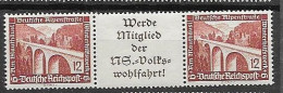 Reich From Booklet Panes Mnh ** 1936 Bridges And Buildings Michel W114 35 Euros - Markenheftchen