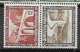 Reich From Booklet Panes Mnh ** 1936 Bridges And Buildings Michel SK30 9 Euros - Booklets