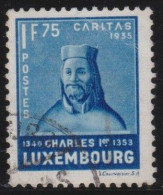 Luxembourg    .   Y&T     .    281       .   O      .     Oblitéré - 1926-39 Charlotte Di Profilo Destro