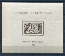 Nouvelle Calédonie ** Bloc 1 - Exposition Internationale 1937 - Blocchi & Foglietti