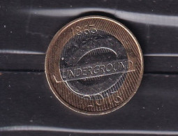 GREAT BRITAIN £2-2013  BI -METALLIC COIN LONDON UNDERGROUND TRAINS-CIRCULATED - 2 Pounds