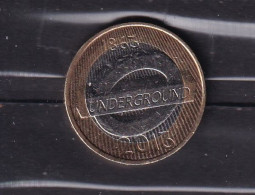 GREAT BRITAIN £2-2013  BI -METALLIC COIN LONDON UNDERGROUND TRAINS-CIRCULATED - 2 Pond