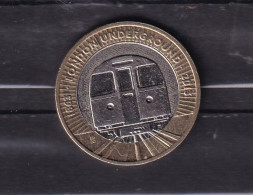 GREAT BRITAIN £2-2013  BI -METALLIC COIN LONDON UNDERGROUND TRAIN-CIRCULATED - 2 Pounds