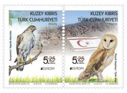 2019 - EUROPA - TURKISH CYPRIOT STAMPS -   NATIONAL BIRDS - FLAGS - 20TH JUNE 2019 - 2019