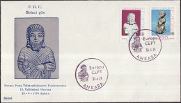 Europa CEPT 1974 Turquie - Türkei - Turkey FDC1 Y&T N°2089 à 2090 - Michel N°2320 à 2321 - 1974