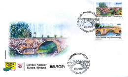 2018 - EUROPA - BRIDGES - TURKISH CYPRIOT STAMPS - FDC  - 18TH MAY 2018 - 2018