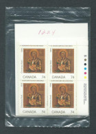 Canada # 1224 Match Set Sealed MNH - Christmas 1988 / Icons - Blocks & Sheetlets