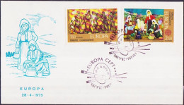 Europa CEPT 1975 Turquie - Türkei - Turkey FDC2 Y&T N°2123 à 2124 - Michel N°2355 à 2356 - 1975