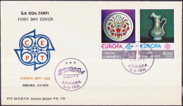 Europa CEPT 1976 Turquie - Türkei - Turkey FDC3 Y&T N°2155 à 2156 - Michel N°2385 à 2386 - 1976