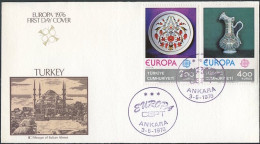 Europa CEPT 1976 Turquie - Türkei - Turkey FDC5 Y&T N°2155 à 2156 - Michel N°2385 à 2386 - 1976