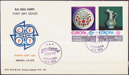 Turquie - Türkei - Turkey FDC3 1976 Y&T N°2155 à 2156 - Michel N°2385 à 2386 - EUROPA - FDC